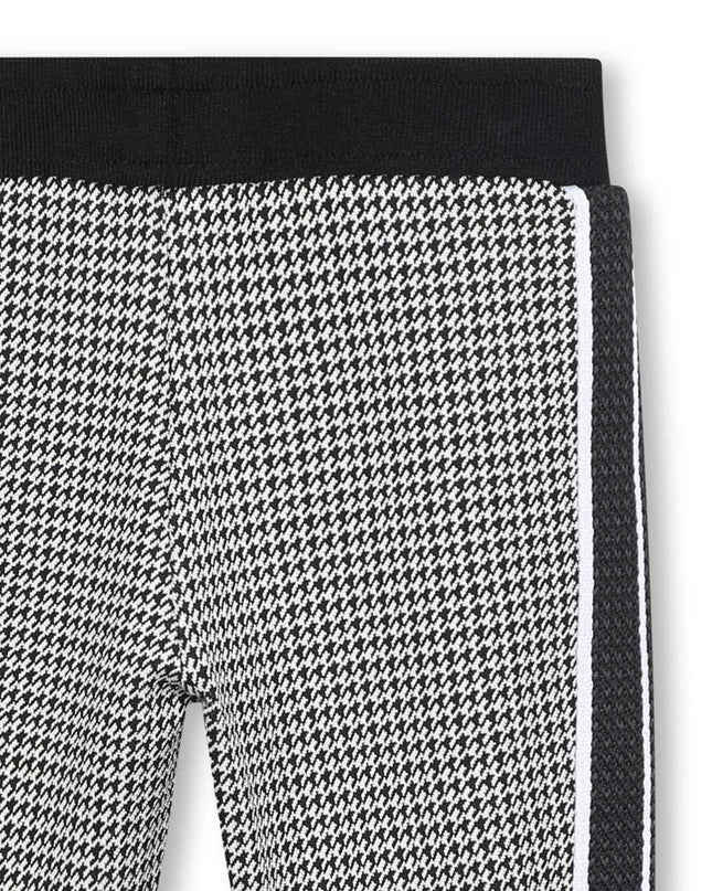 Black Monogram Print Sweatpants