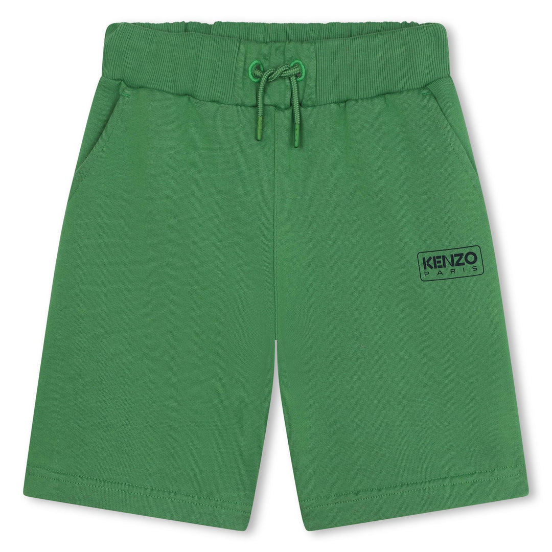 kenzo-k60305-66f-kb-Green Bermuda Shorts