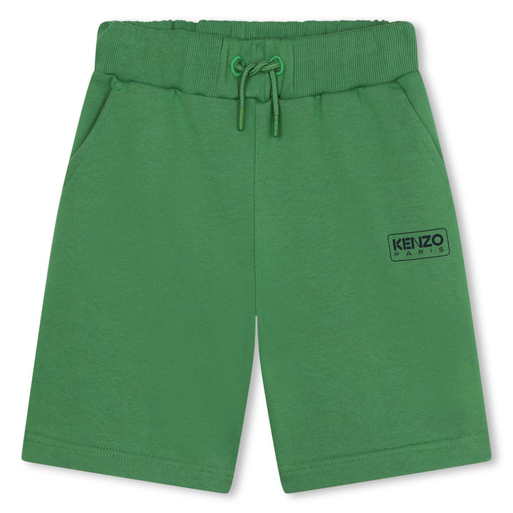 kenzo-k60305-66f-kb-Green Bermuda Shorts