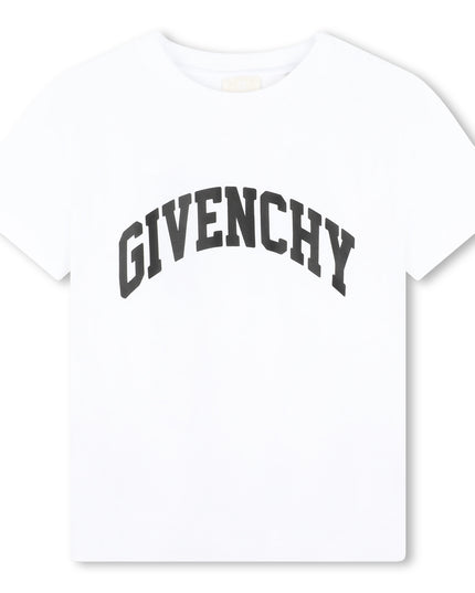 givenchy-h30160-10p-kb-White Logo T-Shirt