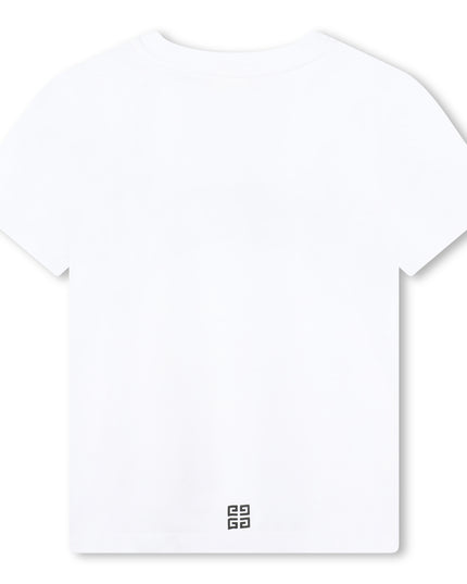 givenchy-h30160-10p-kb-White Logo T-Shirt