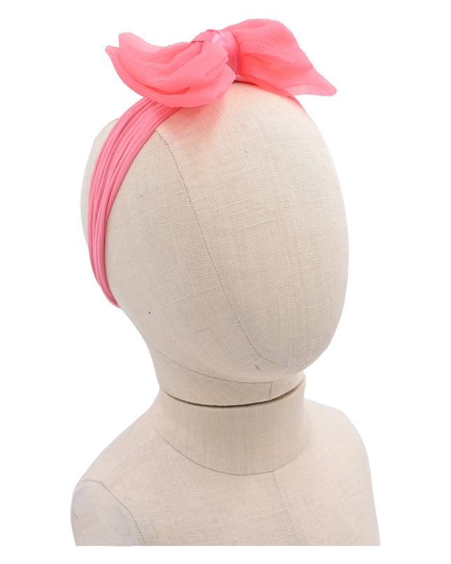 Multicolor Tulle Bow Headband