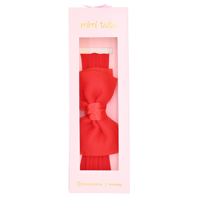 Multicolor Tulle Bow Headband