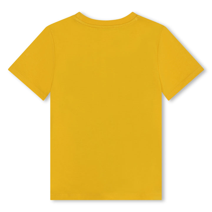 kenzo-k60357-536-kb-Yellow Logo T-Shirt