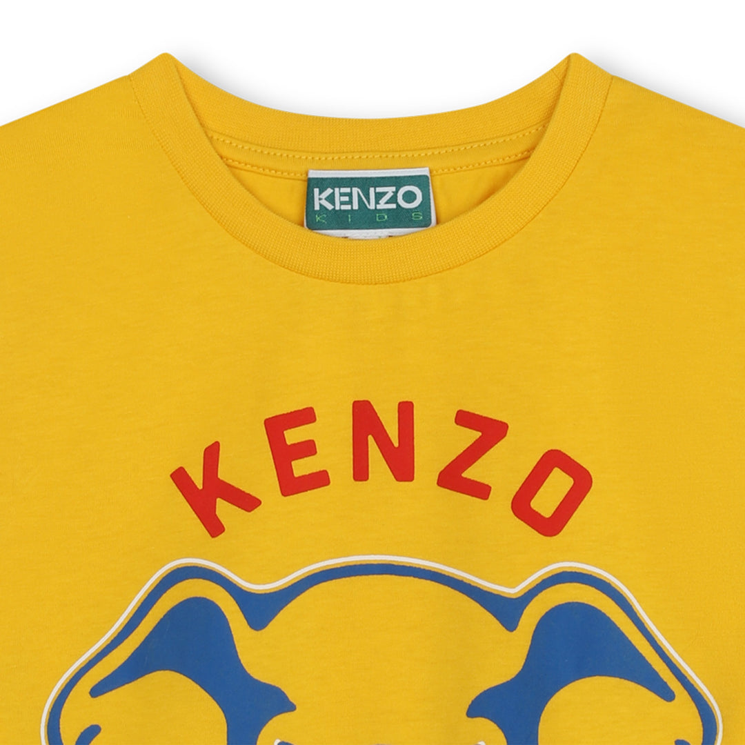 KENZO-K60357-536-KB-YELLOW-SHORT SLEEVES TEE-SHIRT