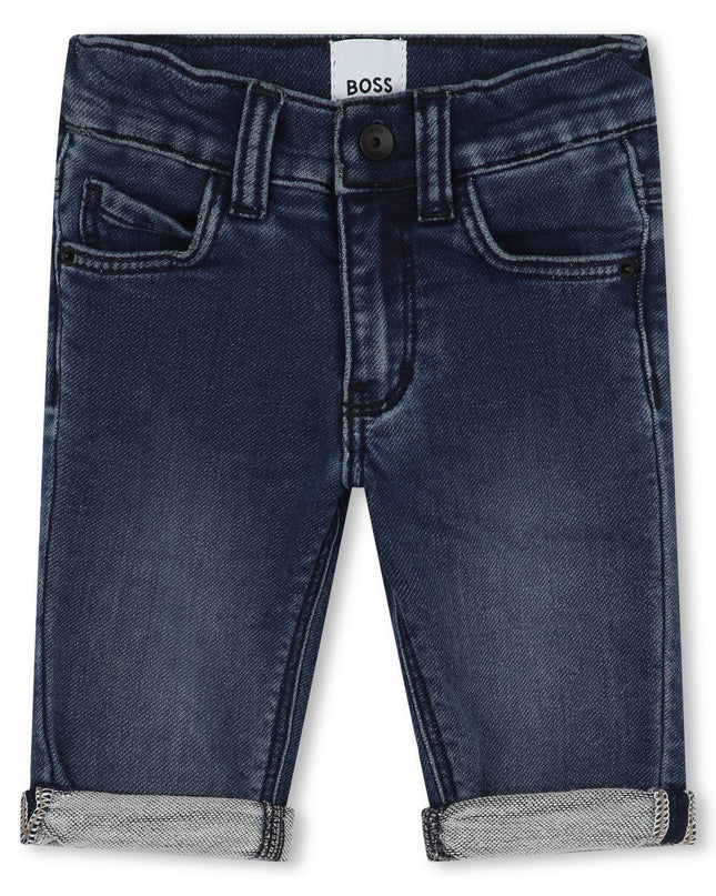 boss-j50585-z07-bb-Blue Denim Shorts