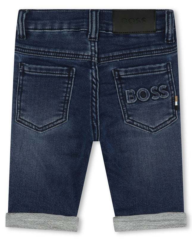 boss-j50585-z07-bb-Blue Denim Shorts