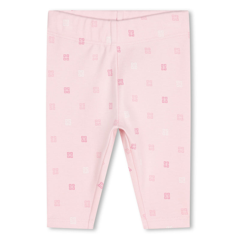 Pink Marshmallow Shirt Leggings and Hat Set