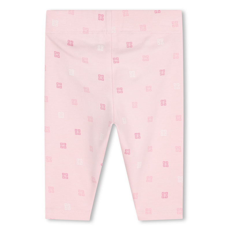 Pink Marshmallow Shirt Leggings and Hat Set