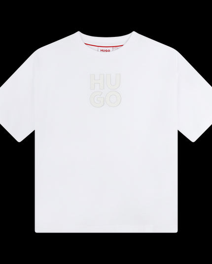 HUGO-G00143-10P-WHITE-SHORT SLEEVES TEE-SHIRT
