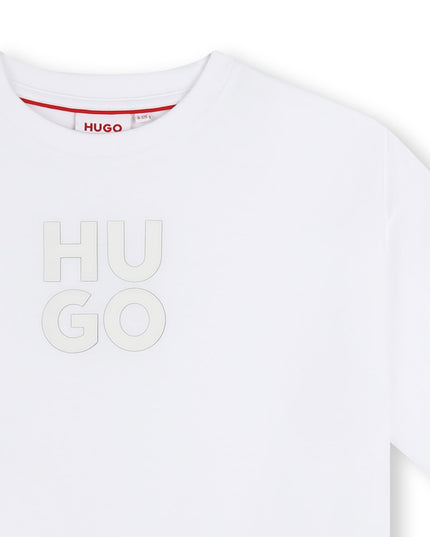 HUGO-G00143-10P-WHITE-SHORT SLEEVES TEE-SHIRT