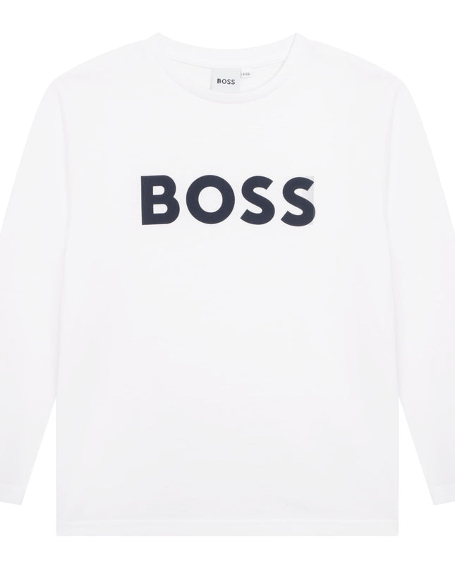 White LS Logo T-Shirt