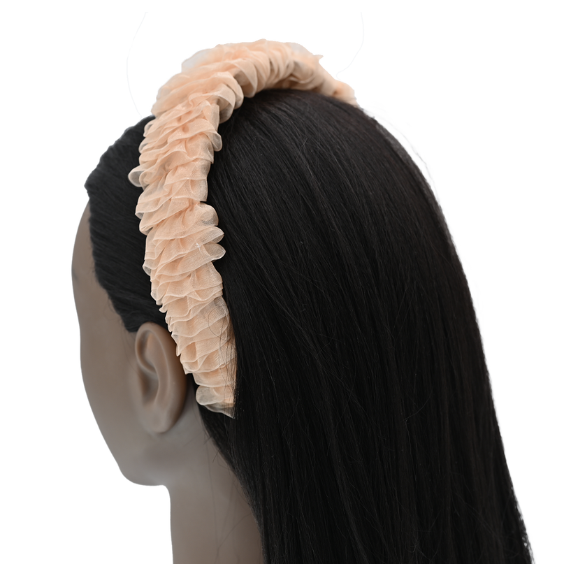 Multicolored Tulle Ruffle Headband