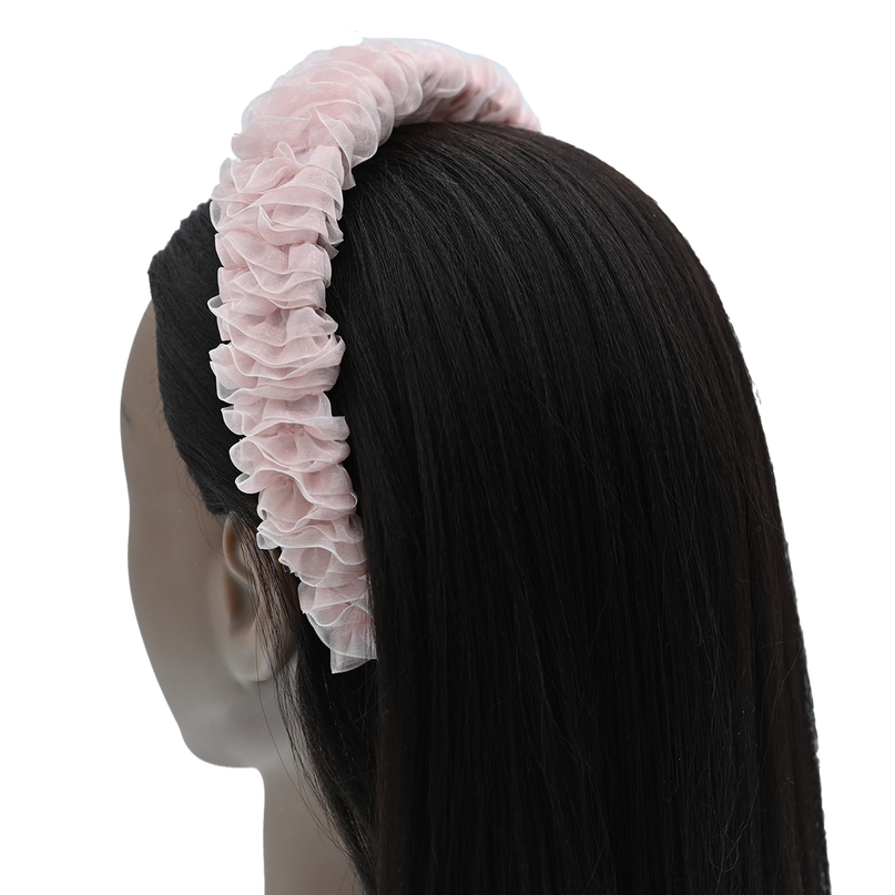 Multicolored Tulle Ruffle Headband