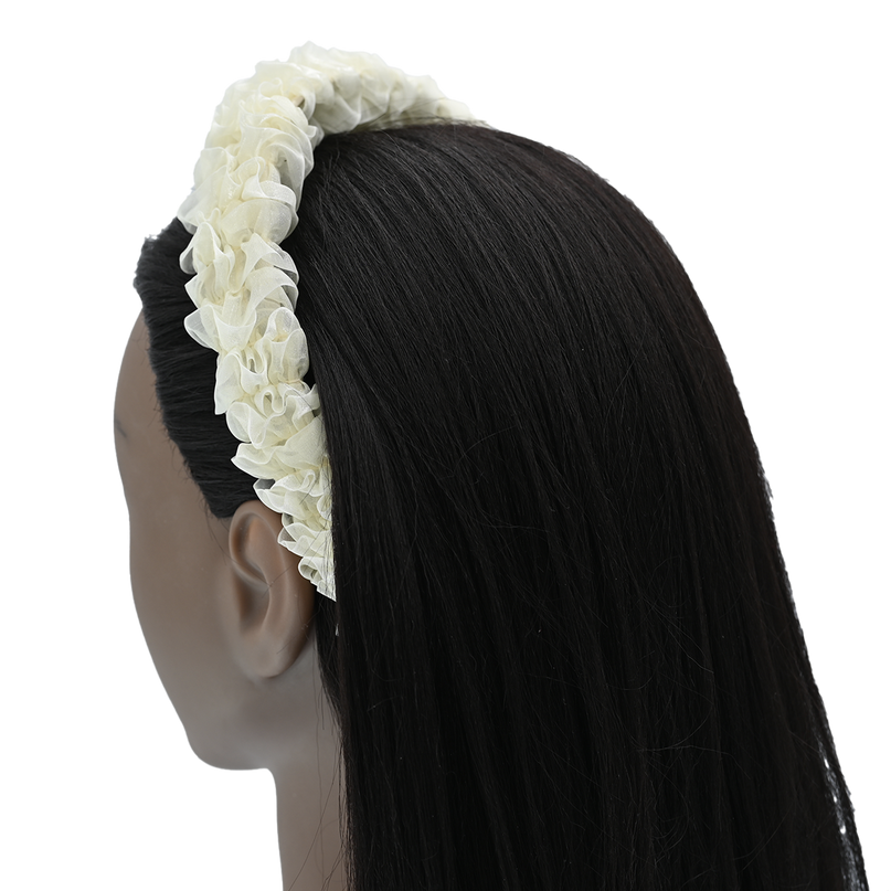 Multicolored Tulle Ruffle Headband