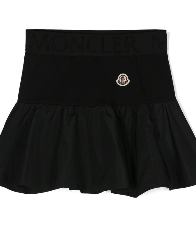 moncler-j1-954-8h000-13-809ag-999-Black Logo Skirt