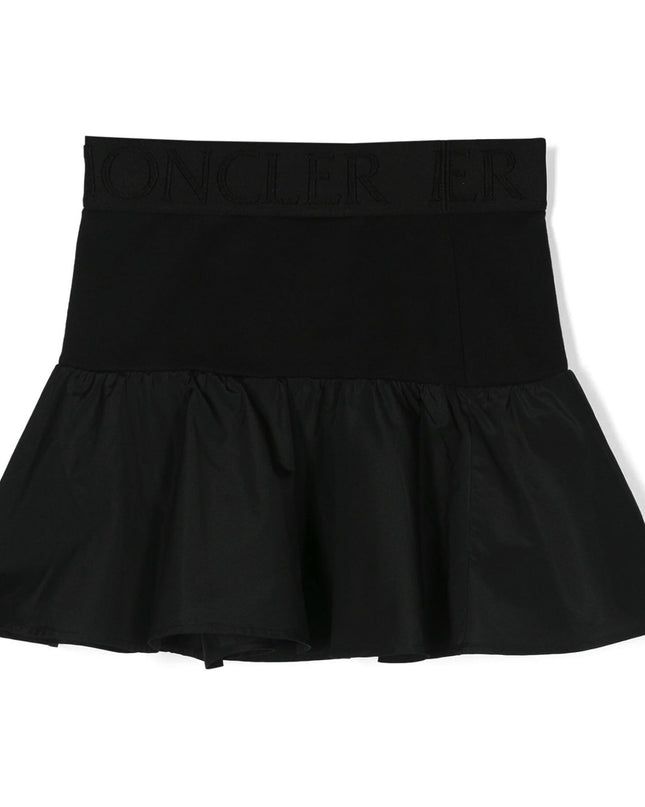 moncler-j1-954-8h000-13-809ag-999-Black Logo Skirt