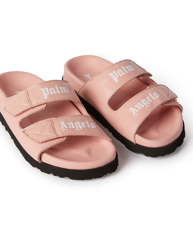 palm-angels-pgih001c99lea0013001-Pink Logo Sandals