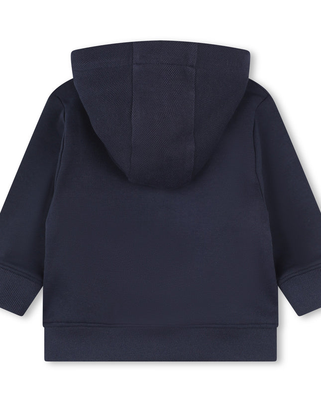 Navy Side Stripe Logo Tracksuit