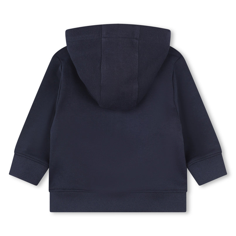 Navy Side Stripe Logo Tracksuit