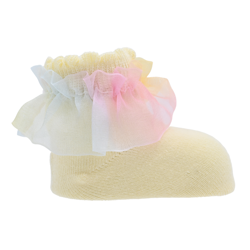 Rainbow Ruffle Cotton Socks Set