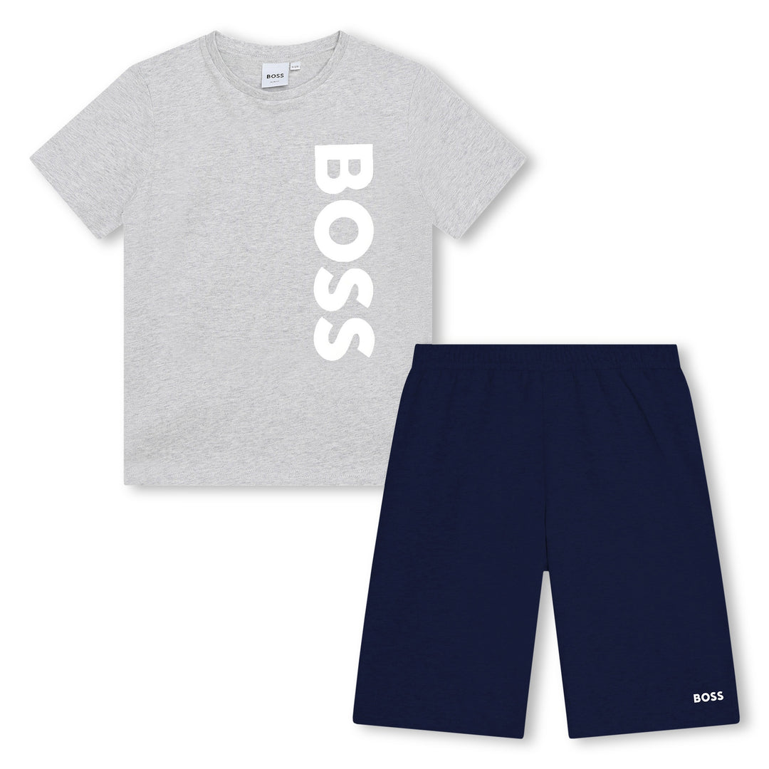 boss-j50689-a32-kb-Gray & Navy Shorts Sets