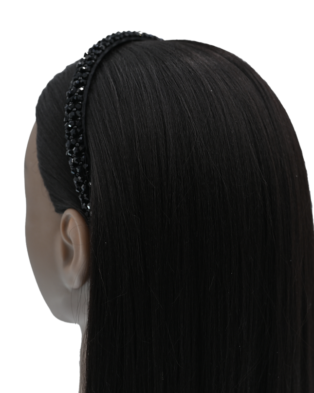 Multicolored Crosscut Gemstone Headband