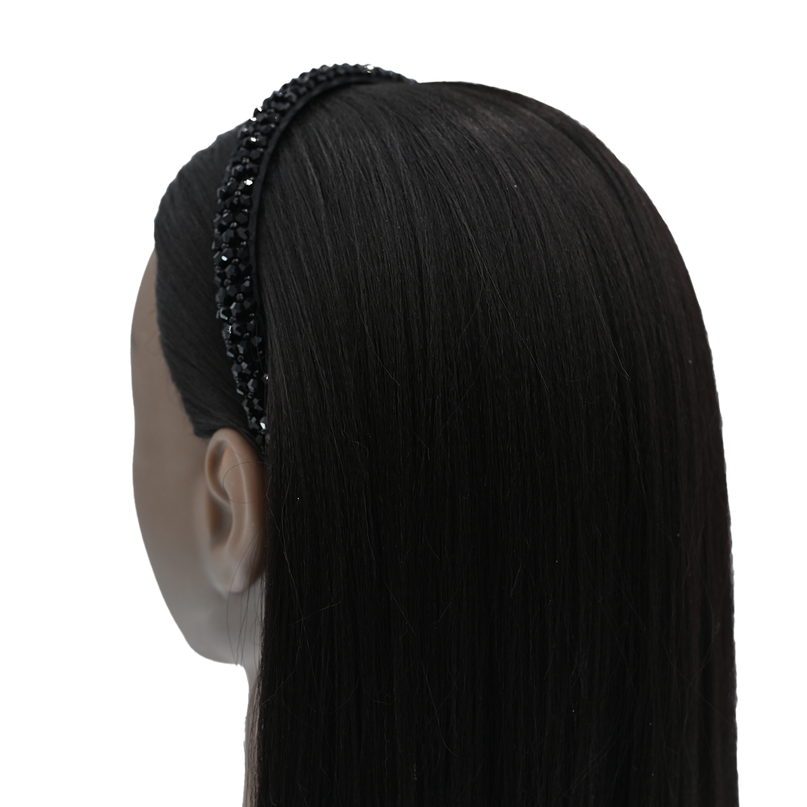 Multicolored Crosscut Gemstone Headband