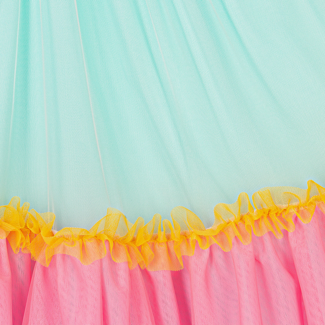 billieblush-u20160-74a-kg-Multi-Colored Tulle Dress