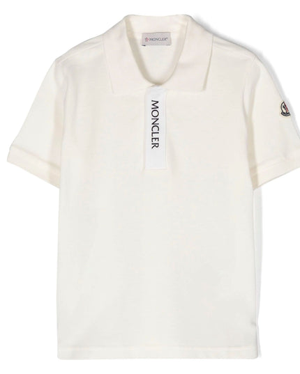 moncler-j1-954-8a000-05-8496w-034-White Logo Polo