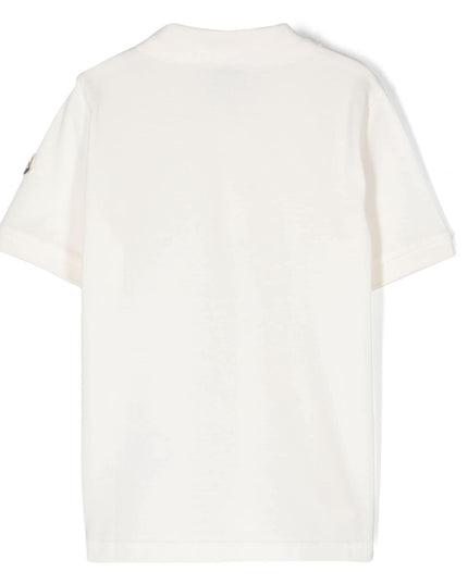 moncler-j1-954-8a000-05-8496w-034-White Logo Polo