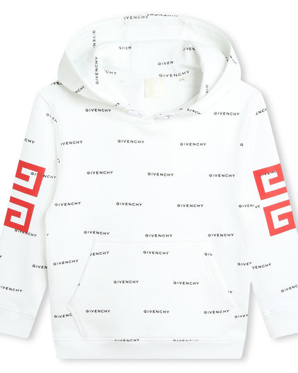 givenchy-h30151-n50-kb-White & Black Hooded Sweatshirt