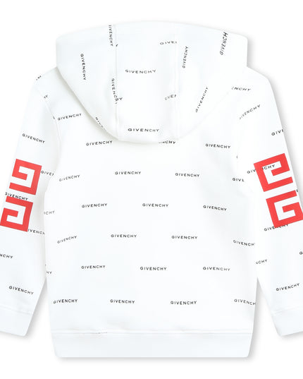 givenchy-h30151-n50-kb-White & Black Hooded Sweatshirt