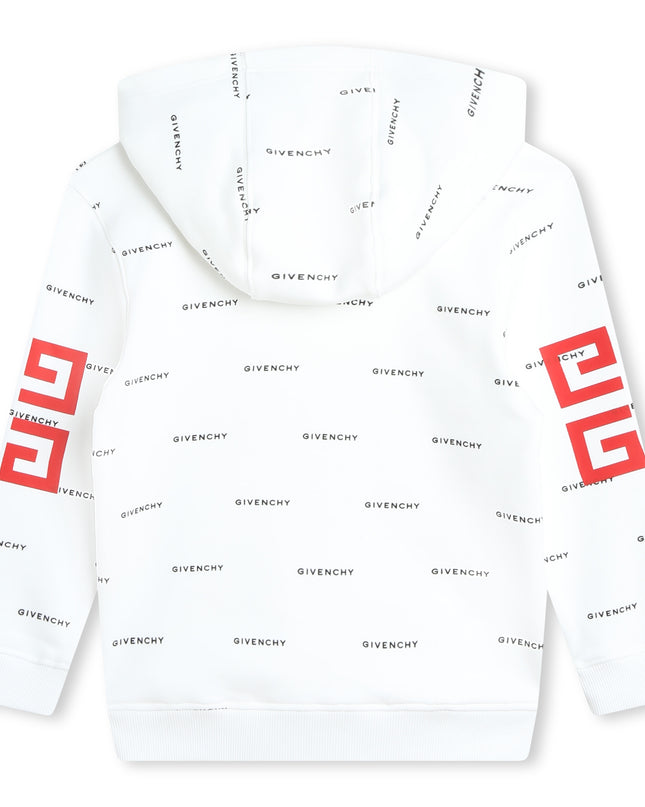 givenchy-h30151-n50-kb-White & Black Hooded Sweatshirt