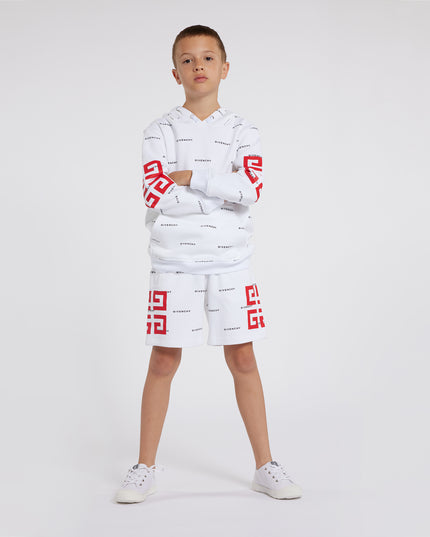 givenchy-h30151-n50-kb-White & Black Hooded Sweatshirt