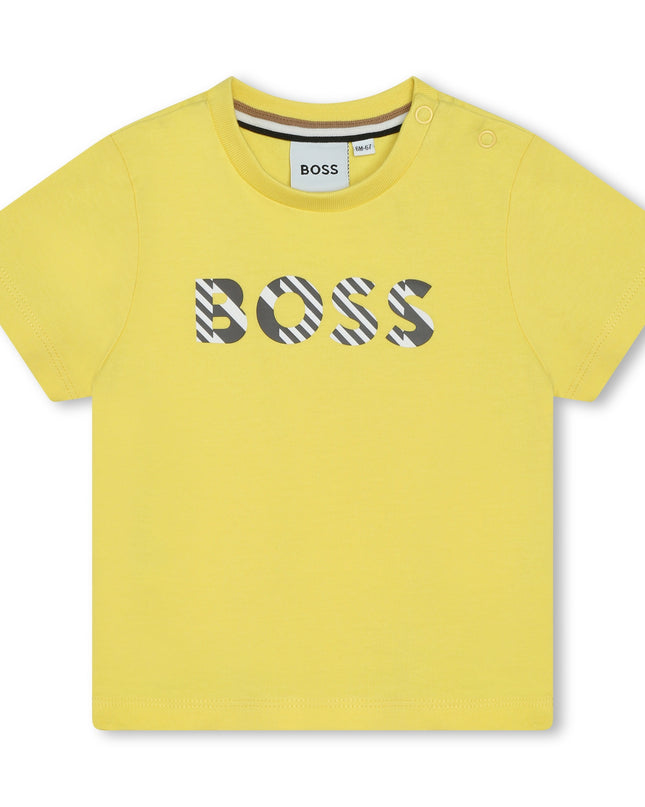 boss-j50609-508-bb-Yellow Logo T-Shirt