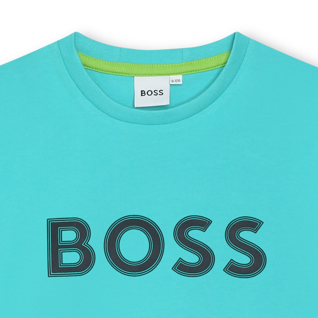 boss-j50771-043-kb-Turquoise Logo T-Shirt