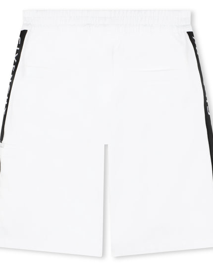 givenchy-h30135-10p-kb-White Cotton Twill Shorts