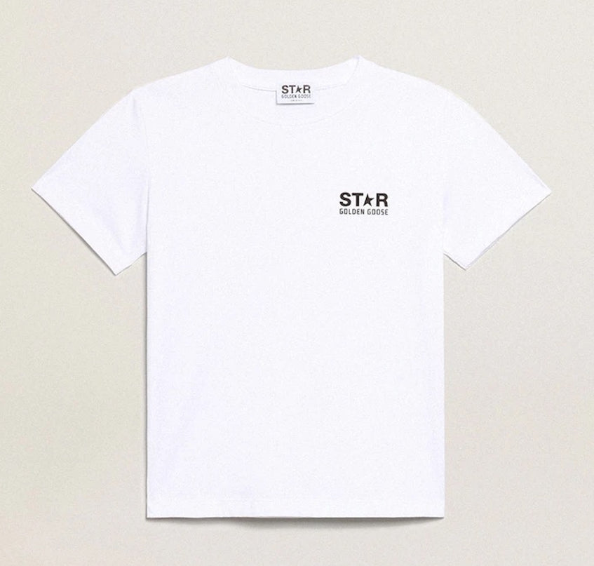 golden-goose-gkp01263-p000888-10364-White Logo T-Shirt
