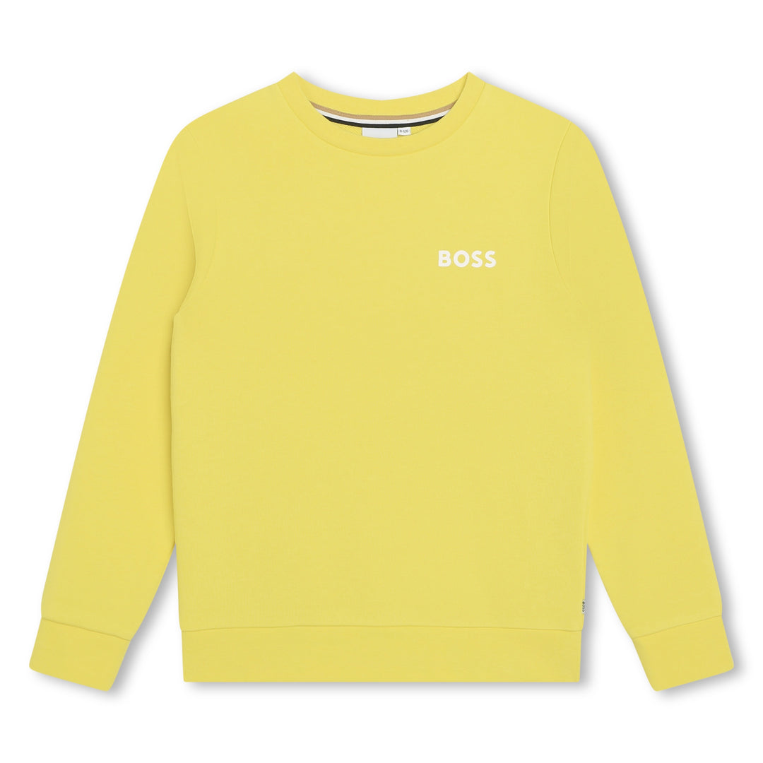 boss-j50713-508-Yellow Logo Sweatshirt