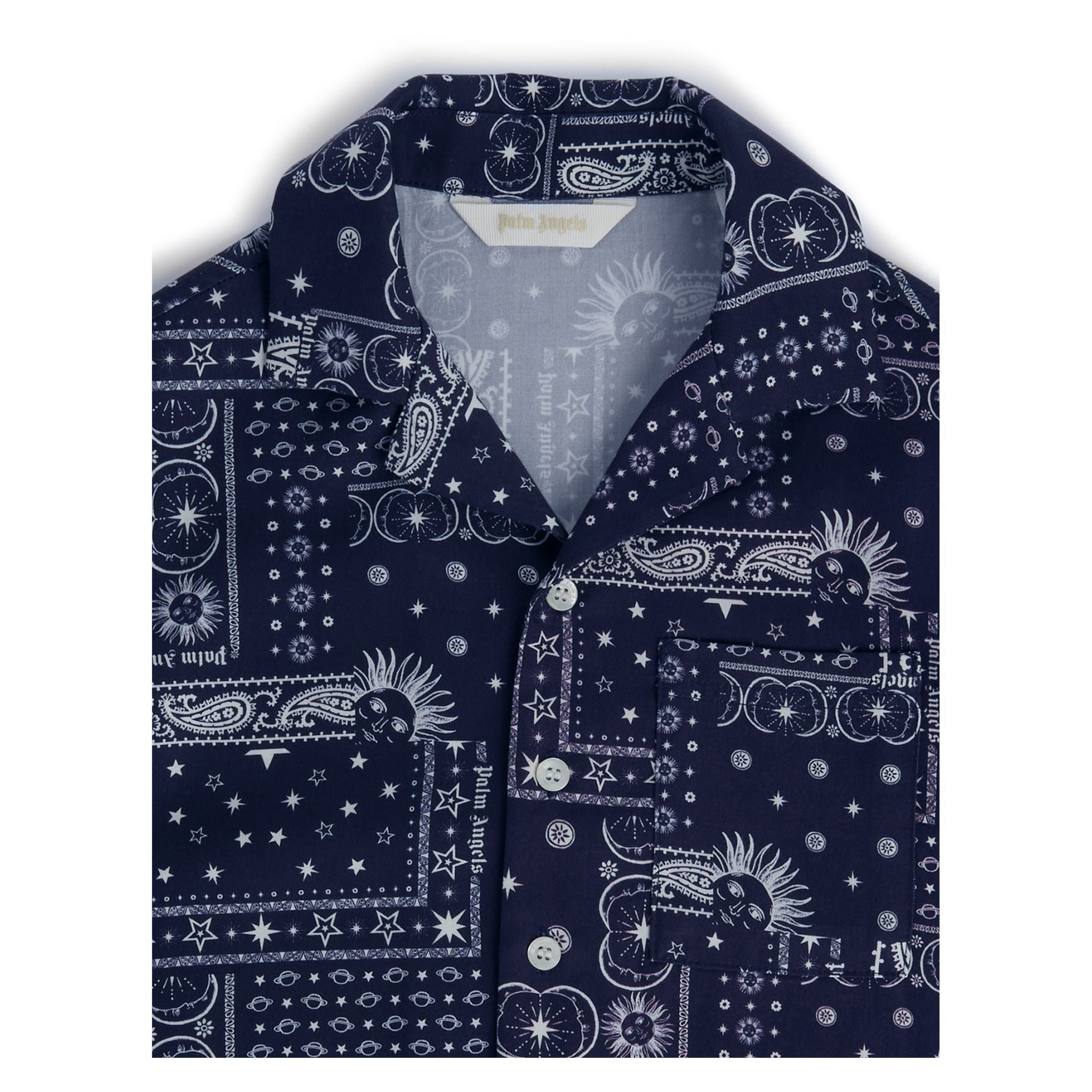 Blue Viscose Bandana Shirt - kids atelier