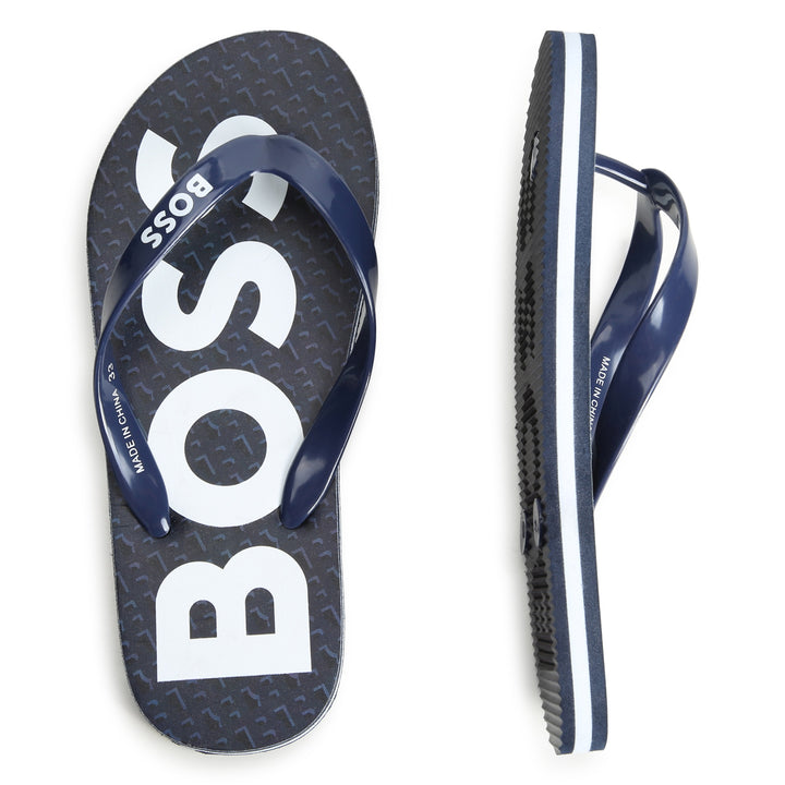 boss-j50850-849-kb-Navy Logo Flip Flops