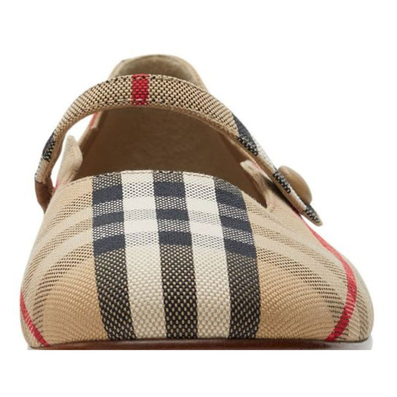 burberry-Beige Ckecked Ballet Flats-8075134-c-k1-seth-chk-131833-a7028