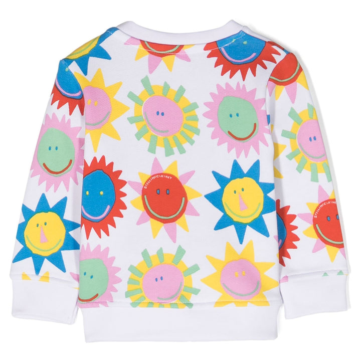 Stella-Graphic Sun Sweatshirt-TU4120-Z1813-100MC-White