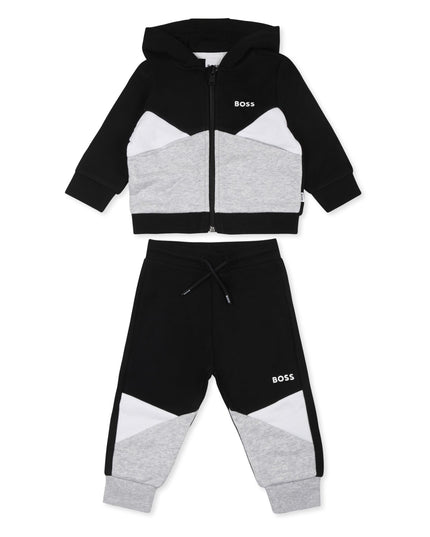 Black Colorblock Tracksuit