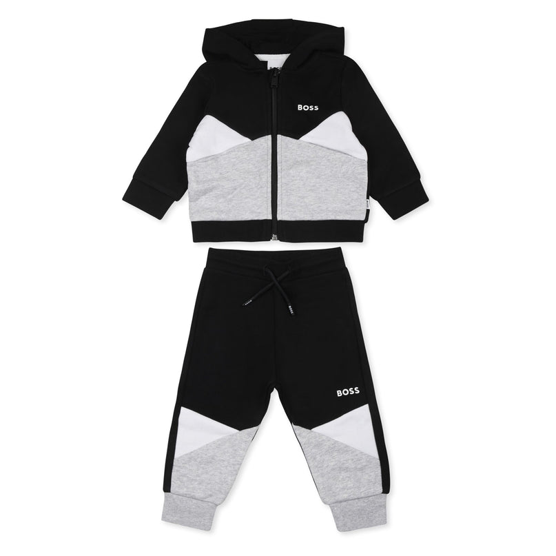 Black Colorblock Tracksuit