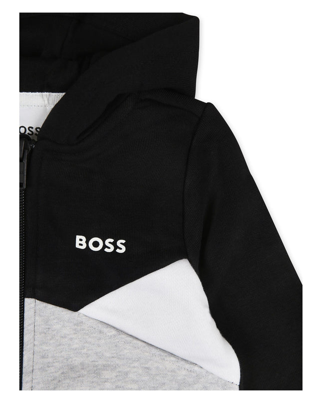Black Colorblock Tracksuit