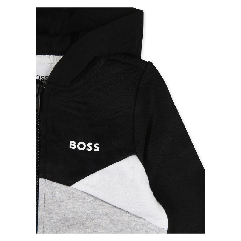 Black Colorblock Tracksuit