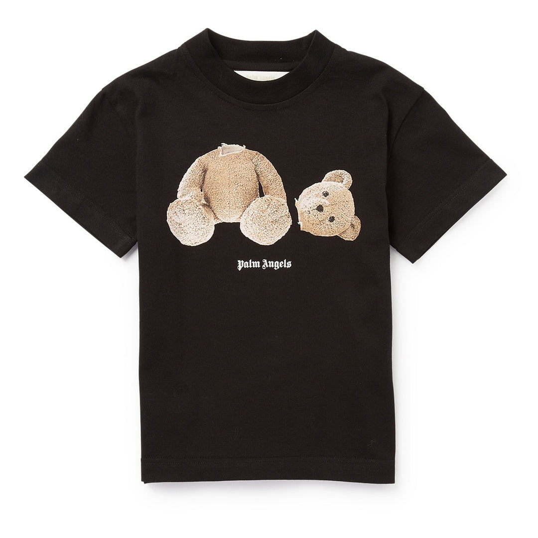 palm-angels-pbaa003c99jer0051060-Black Cotton Bear T-Shirt