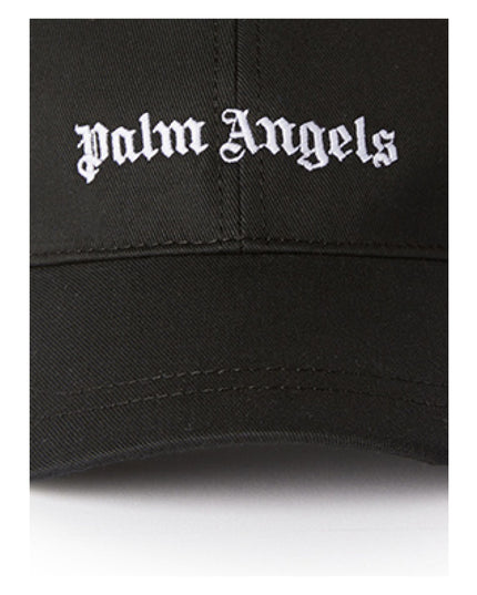 palm-angels-pglb001c99fab0011001-Black Logo Cap